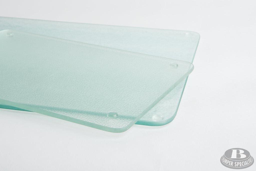 TRANSPARENT GLASS FOR SHELVES - 4 PCS - Gomix Brands Outlet