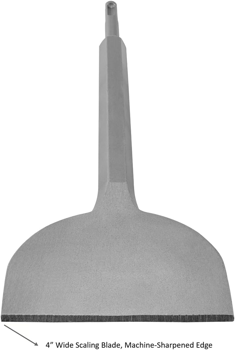 4 Inch Wide Tile & Thinset Scaling Chisel