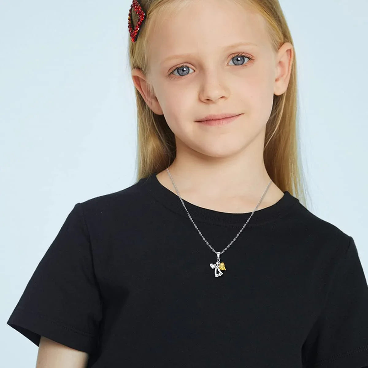 Sterling Silver Guardian Angel Necklace - Gomix Brands Outlet