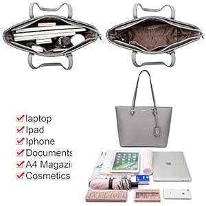 LOVEVOOK Women's Stylish 4-Piece Tote Satchel Shoulder Bag Set with Wallet - Gomix Brands Outlet