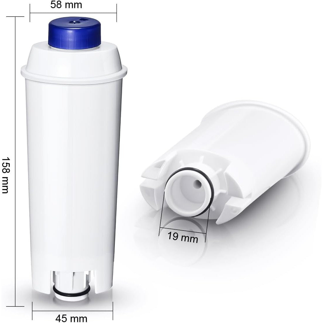 FILSWA DeLonghi Water Filter Replacement – 6 Pack Compatible with ECAM, Magnifica, Prima Donna