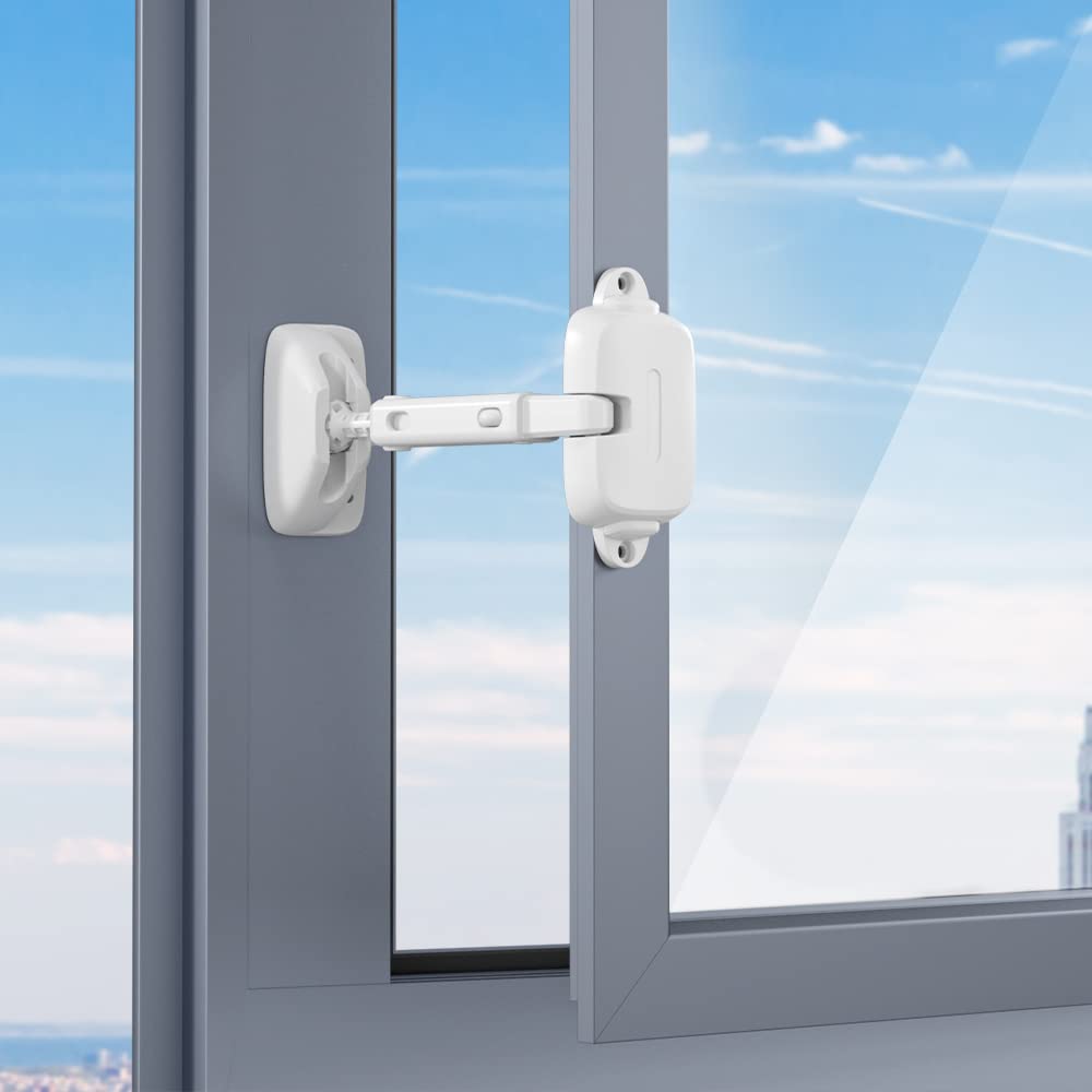 SAFELON Adjustable Window Safety Restrictor – Secure Kids & Pets