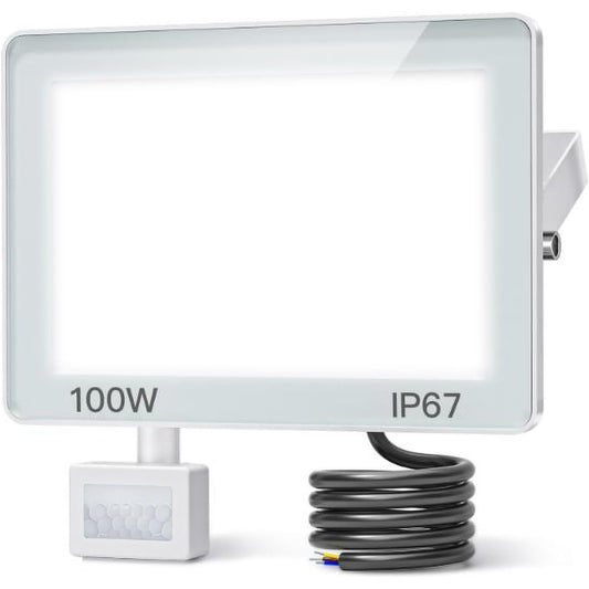 100W 10000LM Outdoor LED Motion Detector Spotlight – IP67 Waterproof