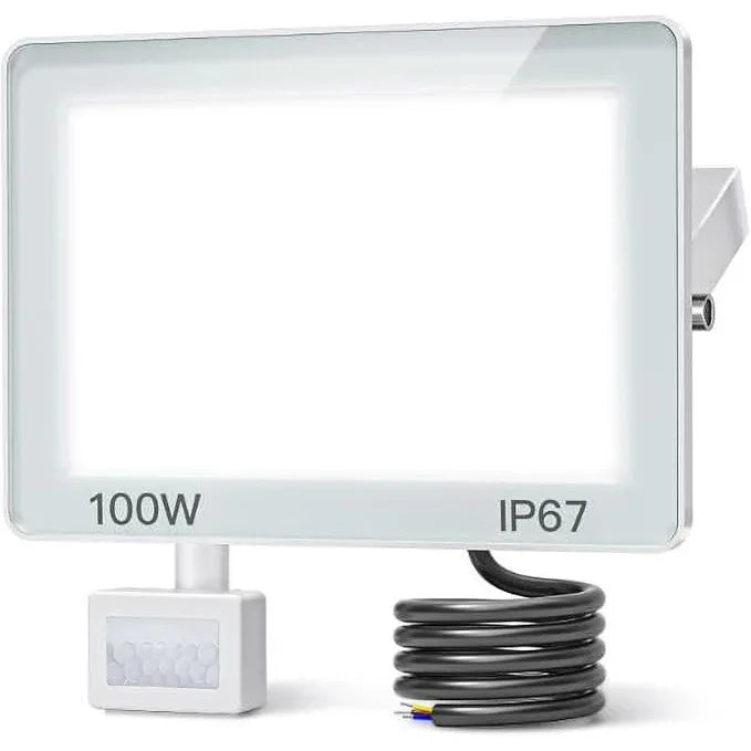 100W 10000LM Outdoor LED Motion Detector Spotlight – IP67 Waterproof - Gomix Brands Outlet