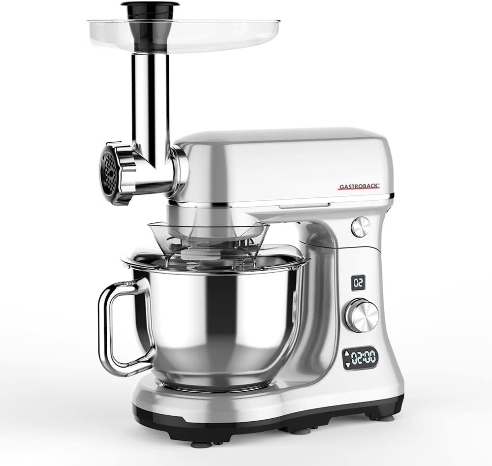 Gastroback Advanced Digital Stand Mixer with Two Bowls and Hooks