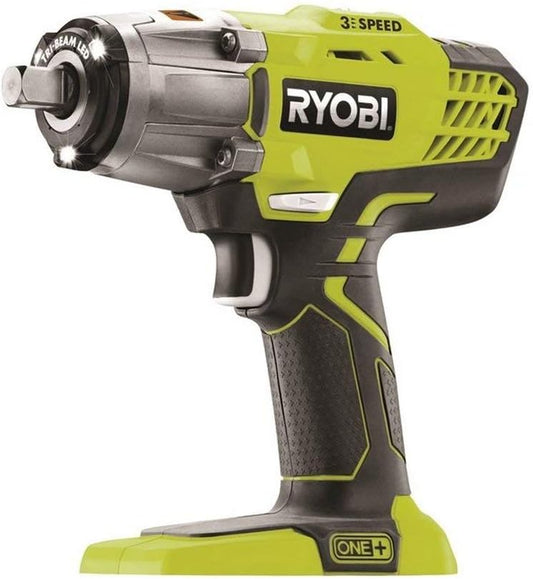 Ryobi One+ 18V 3-Speed Cordless Impact Wrench – Green