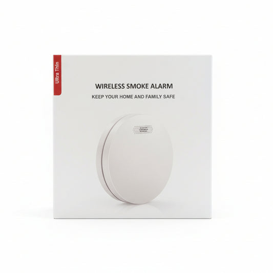 White ABS Interlinked FS4610 MHz Smoke Detector Replaceable Battery