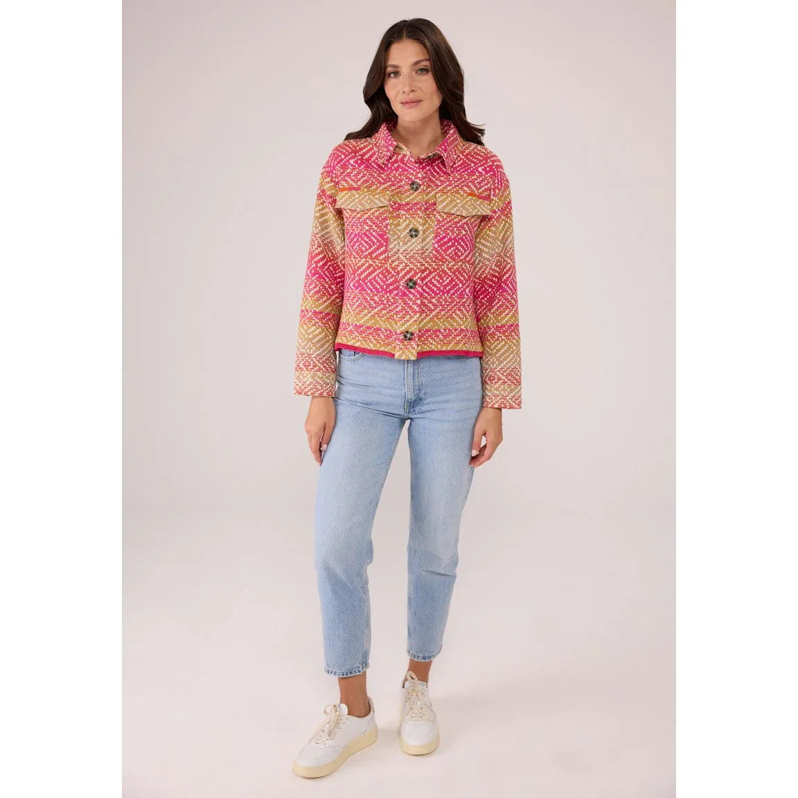 Lieblingsstück IDNAL Lightweight Orange Cotton Jacket with Flap Pockets - Gomix Brands Outlet