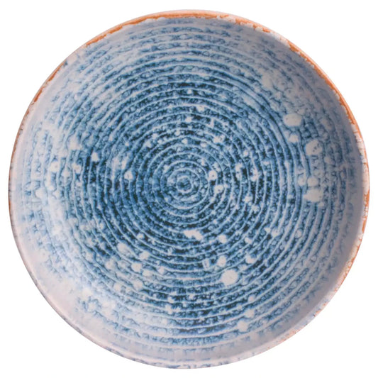 James Cooke Azure Vintage Deep Plate 22 cm Blue White Stoneware 2 pcs