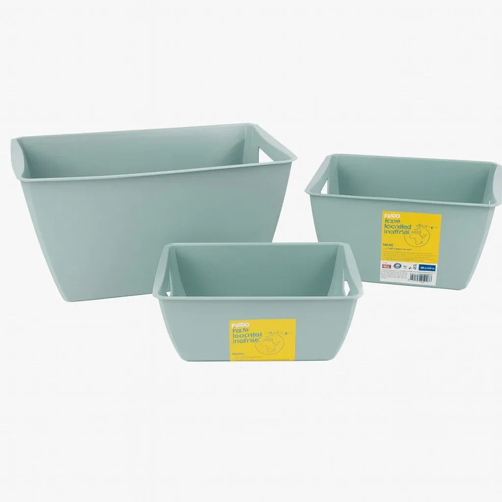 Rotho Lounge 5/11/23 L Green Bathroom Storage Container - Durable Plastic Organizer - Gomix Brands Outlet