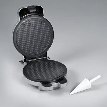 Severin HA 2082 Waffle Maker: Non-Stick, Adjustable Temperature, Silver - Gomix Brands Outlet