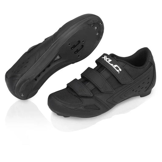 XLC CB-R04 Black Lightweight Road Cycling Shoe with Velcro - Gomix Brands Outlet