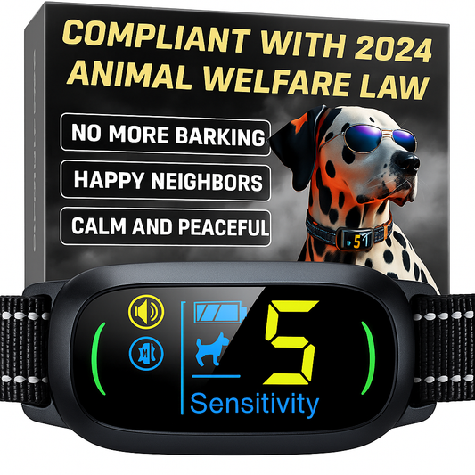 Alpha2 Adjustable Anti-Bark Dog Collar – Legal Compliance, Black