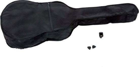 Honey Acoustic Guitar for Beginners - Linden WoodPlay Body, Nylon Strings, Easy
