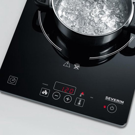 Severin KP1071 1‑Burner Induction Cooktop with Timer, Child Lock, 2000W