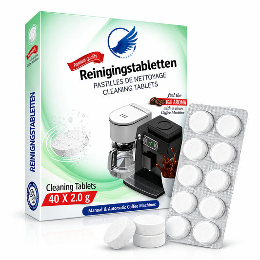 Phosphate-Free Coffee Machine Cleaning Tablets 40 Pieces