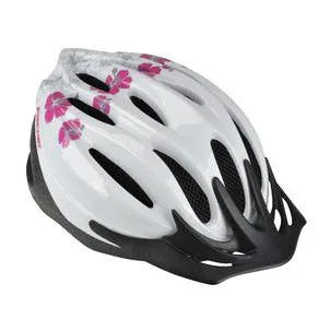 FISCHER Hawaii Bicycle Helmet: EPS Shell, Illuminated Ring, 16 Vents, Floral - Gomix Brands Outlet