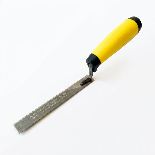 Surfacemaster Soft Grip Mastic Trowel – Heavy‑Duty Yellow Trowel for Tight Spaces - Gomix Brands Outlet