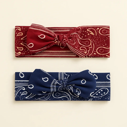 Sports Adjustable Multicolor Vintage Style 2-Headbands - Gomix Brands Outlet