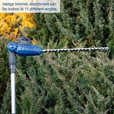 Scheppach Cordless 2-in-1 Hedge Trimmer & Pole Pruner for Ultimate Garden Reach