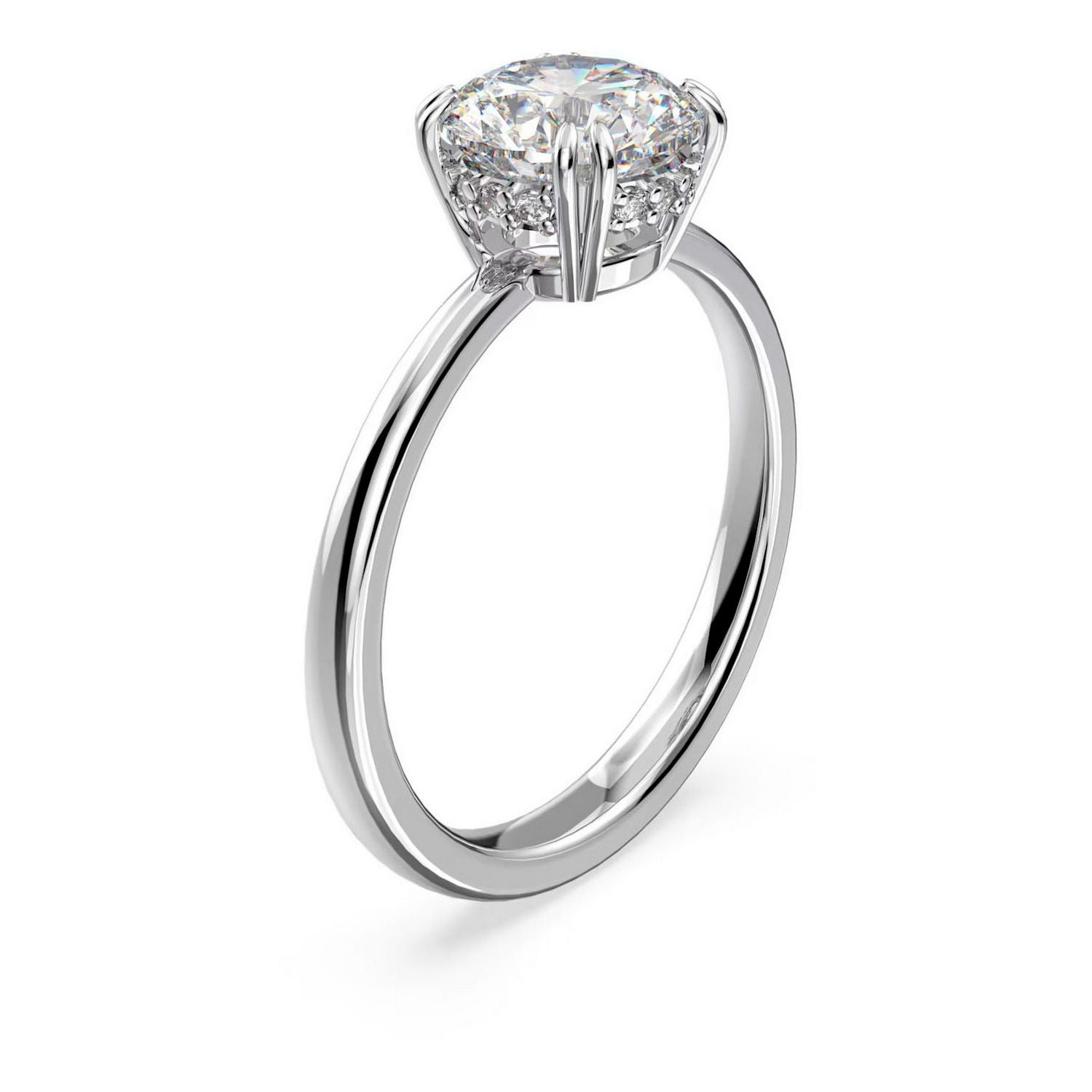 Swarovski Constella Dazzling Crystal Rhodium Plated Engagement Ring for Women