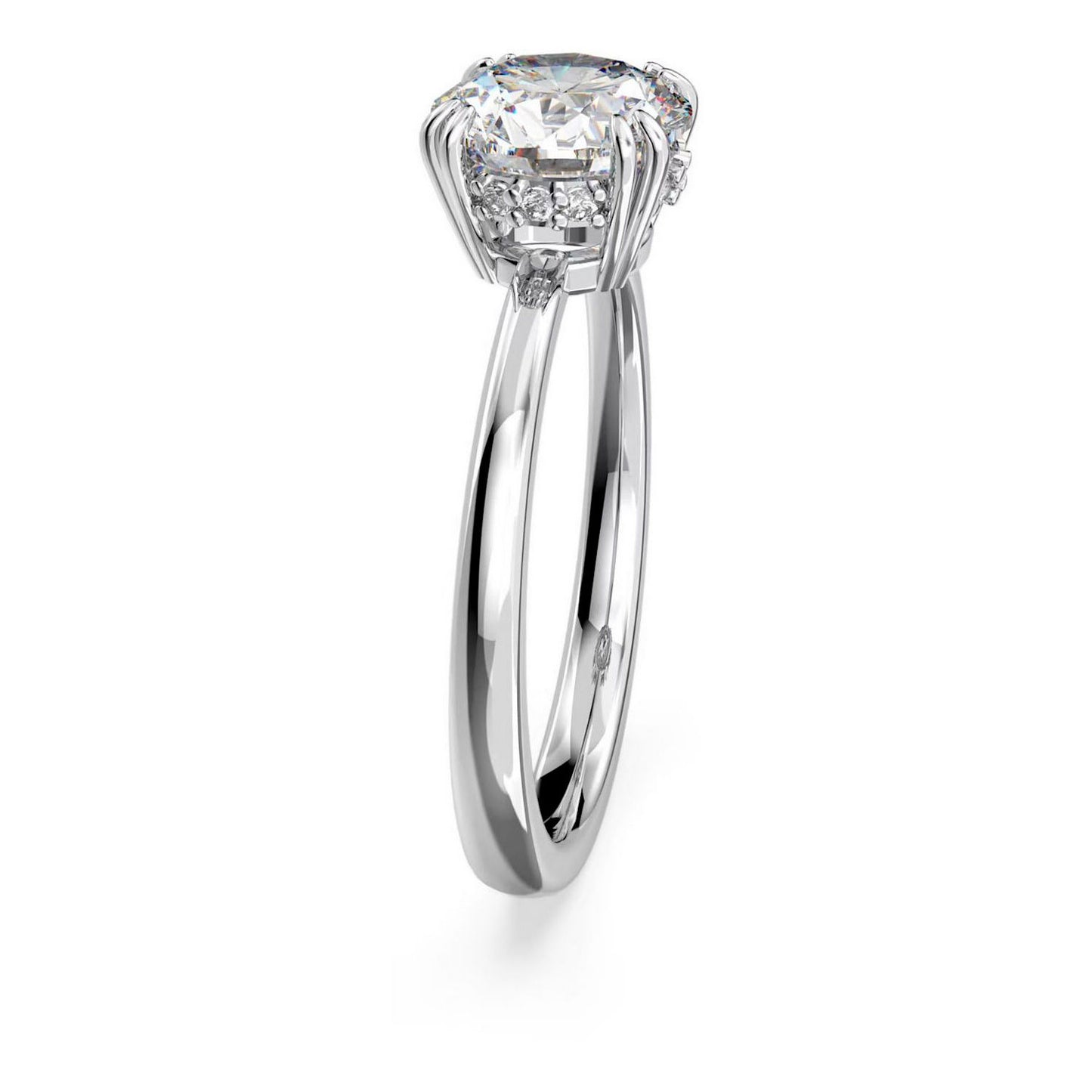 Swarovski Constella Dazzling Crystal Rhodium Plated Engagement Ring for Women