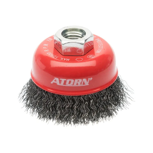 ATORN M14 Crimped Steel Wire Cup Brush for Angle Grinders - Gomix Brands Outlet