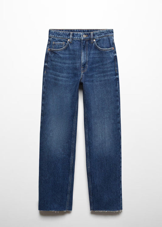 Zara Women's Straight Mid Rise Regular Length Denim Jeans - Gomix Brands Outlet