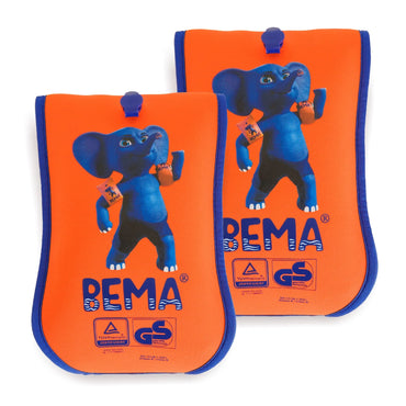 Bema Neoprene Swim Arm Bands for Kids 1-6 Years, Buoyant Orange with Elephant - Gomix Brands Outlet