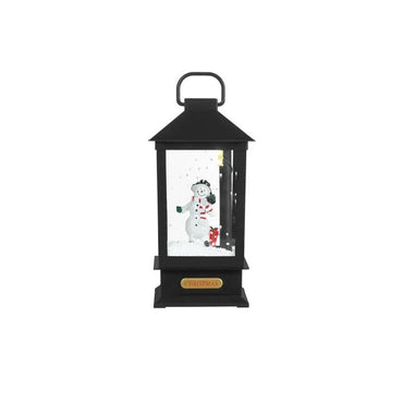 Livarno Home Musical Snowman Christmas Lantern with Falling Snow & LED