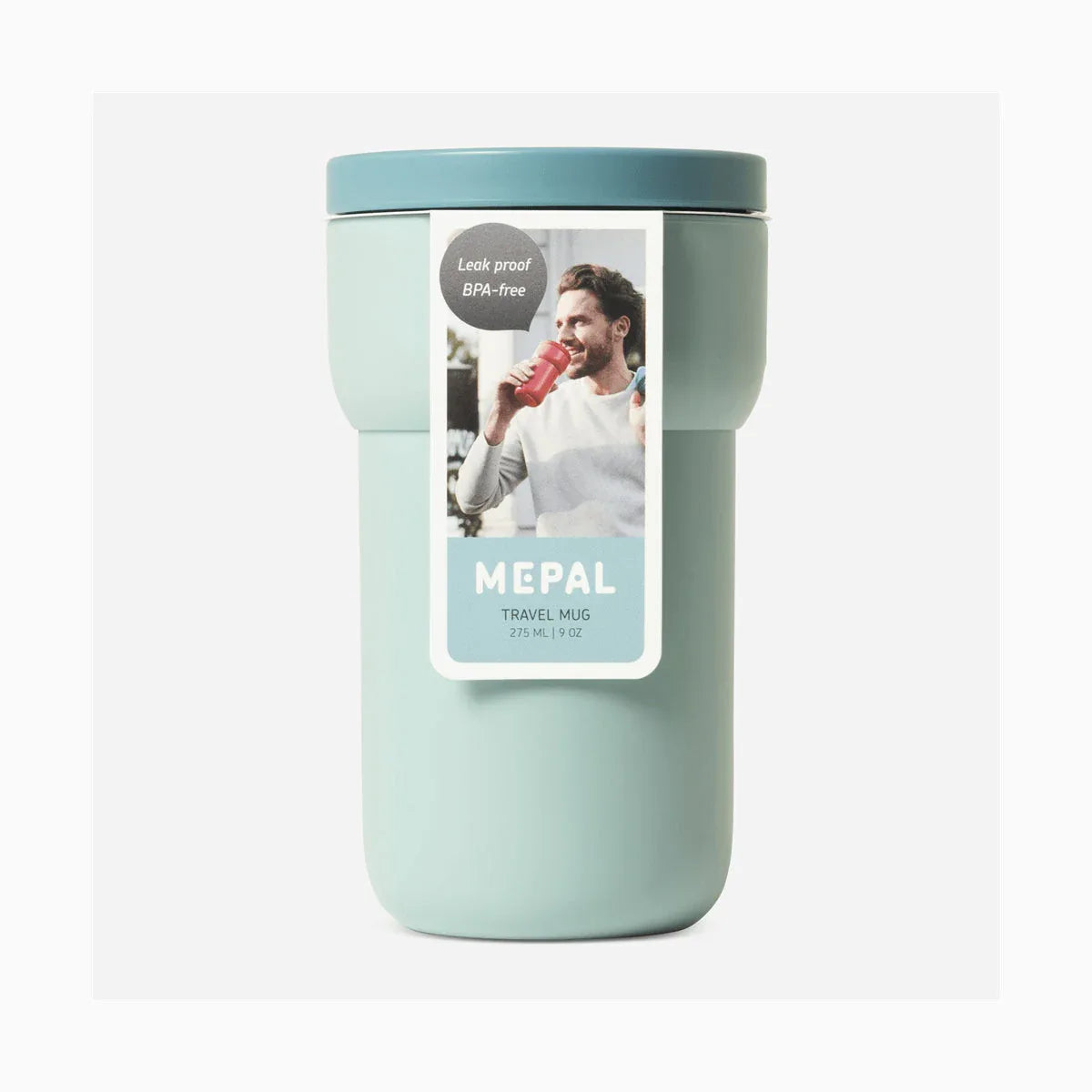 Mepal Ellipse 275ml Nordic Green Leak-Proof Insulated Travel Mug for Hot & Cold - Gomix Brands Outlet