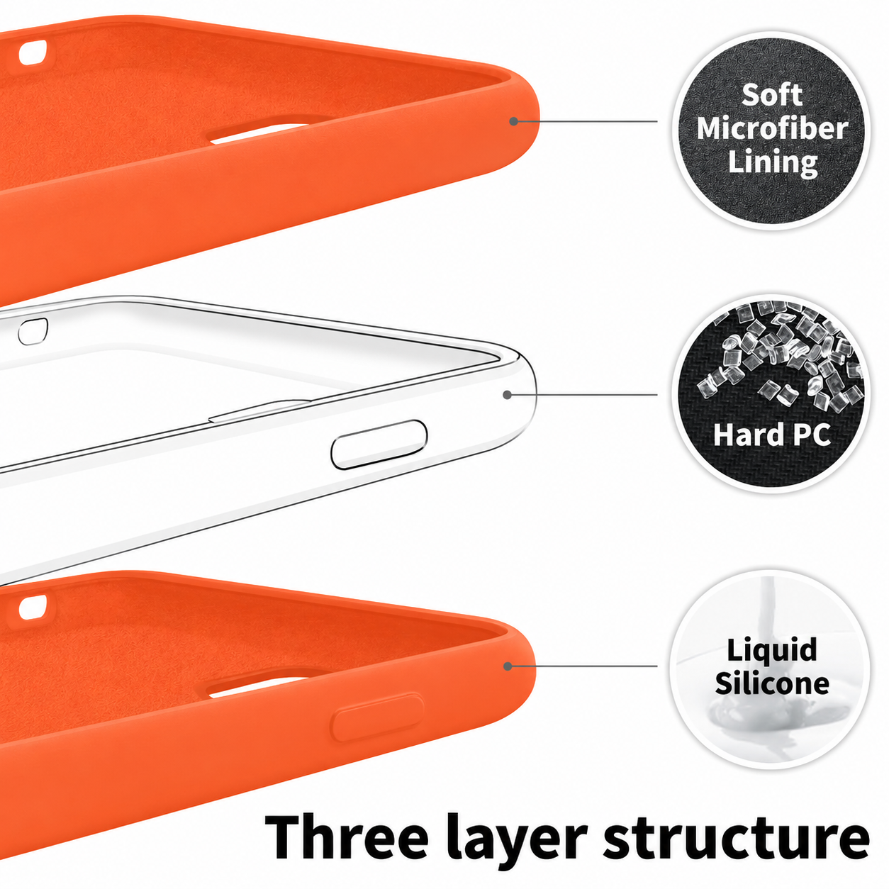 AUKASE Silicone Case for iPhone 11 Premium Silicone Case