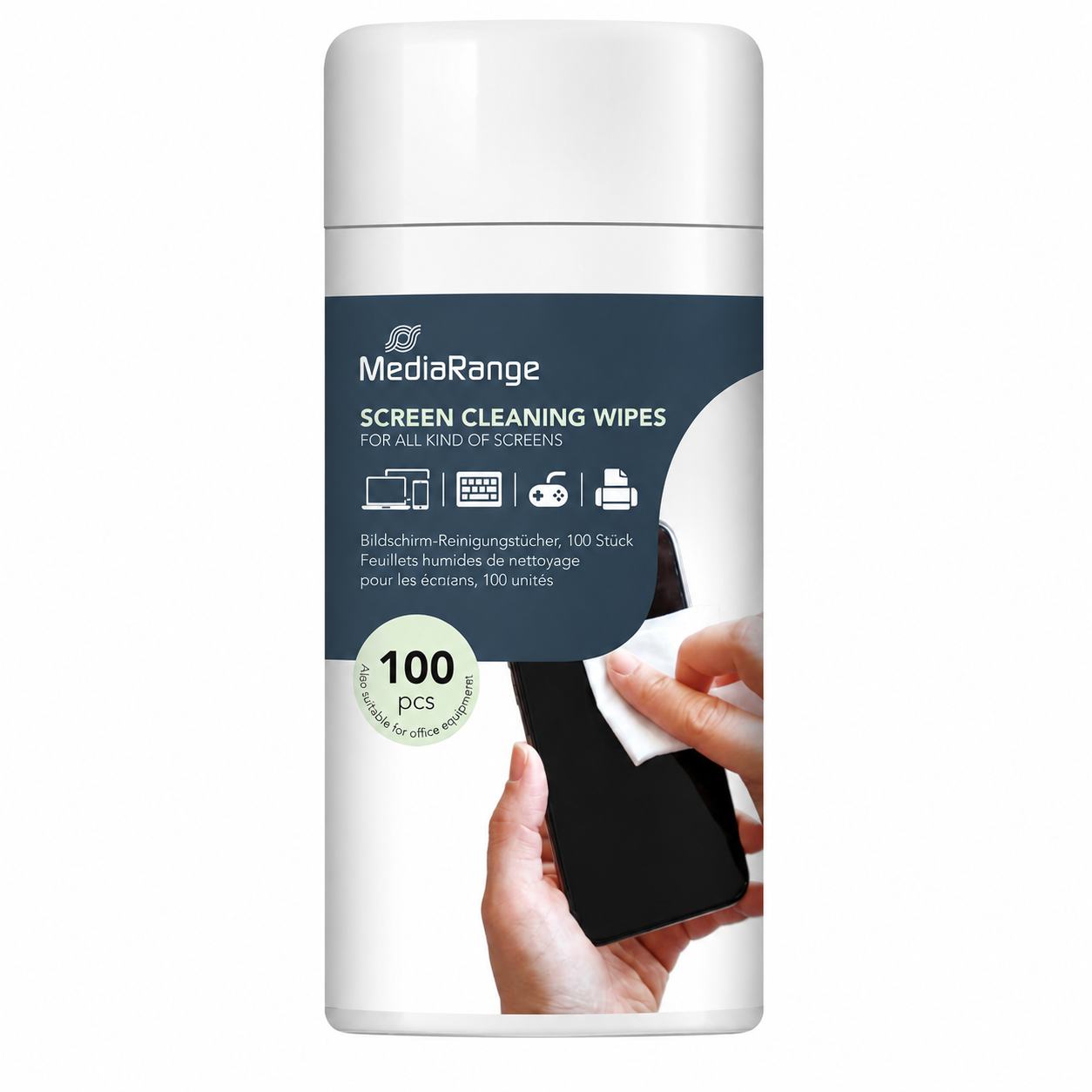 MediaRange MR720 Wet Screen Cleaning Wipes 100-Pack