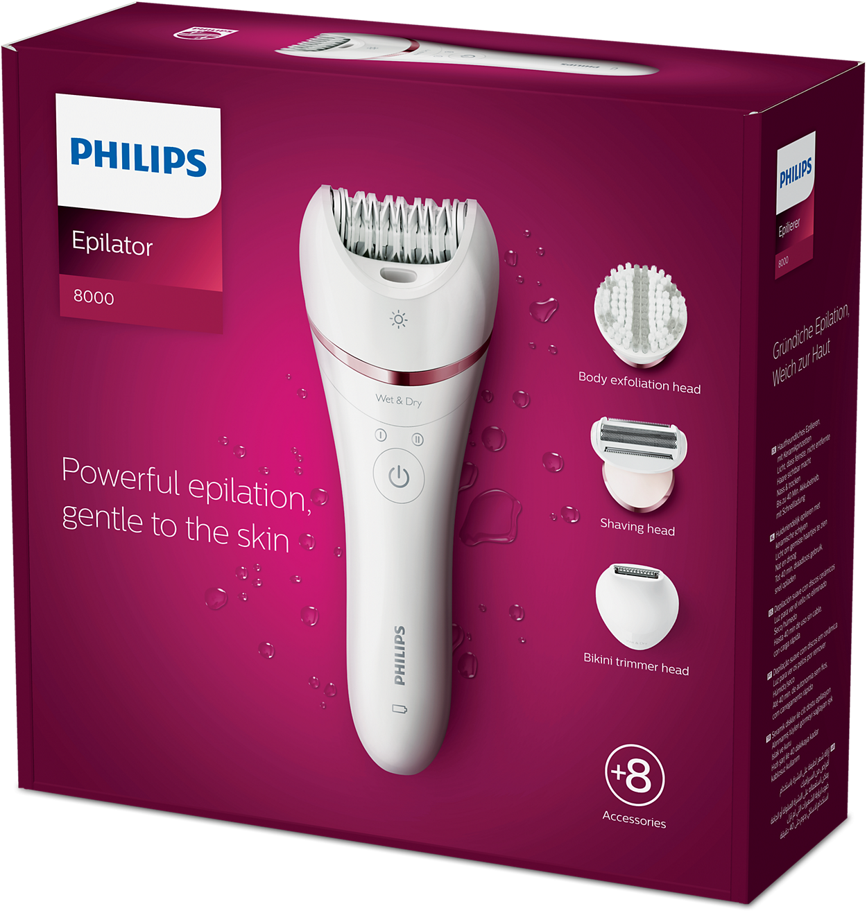 Philips Series 8000 Wet & Dry Epilator with Ceramic Tweezers