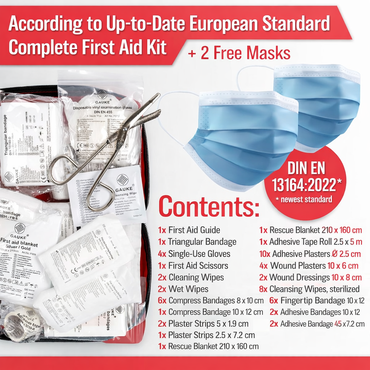 Heldenwerk Car First Aid Kit 2023 TÜV Tested