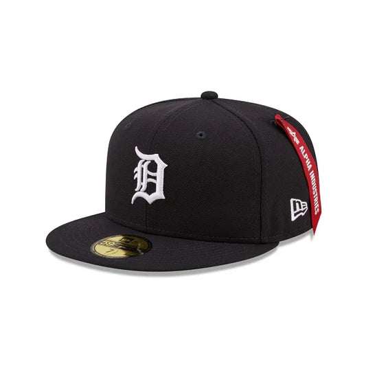 Alpha Industries Detroit Tigers 59FIFTY Fitted Cap with Green Undervisor - Gomix Brands Outlet