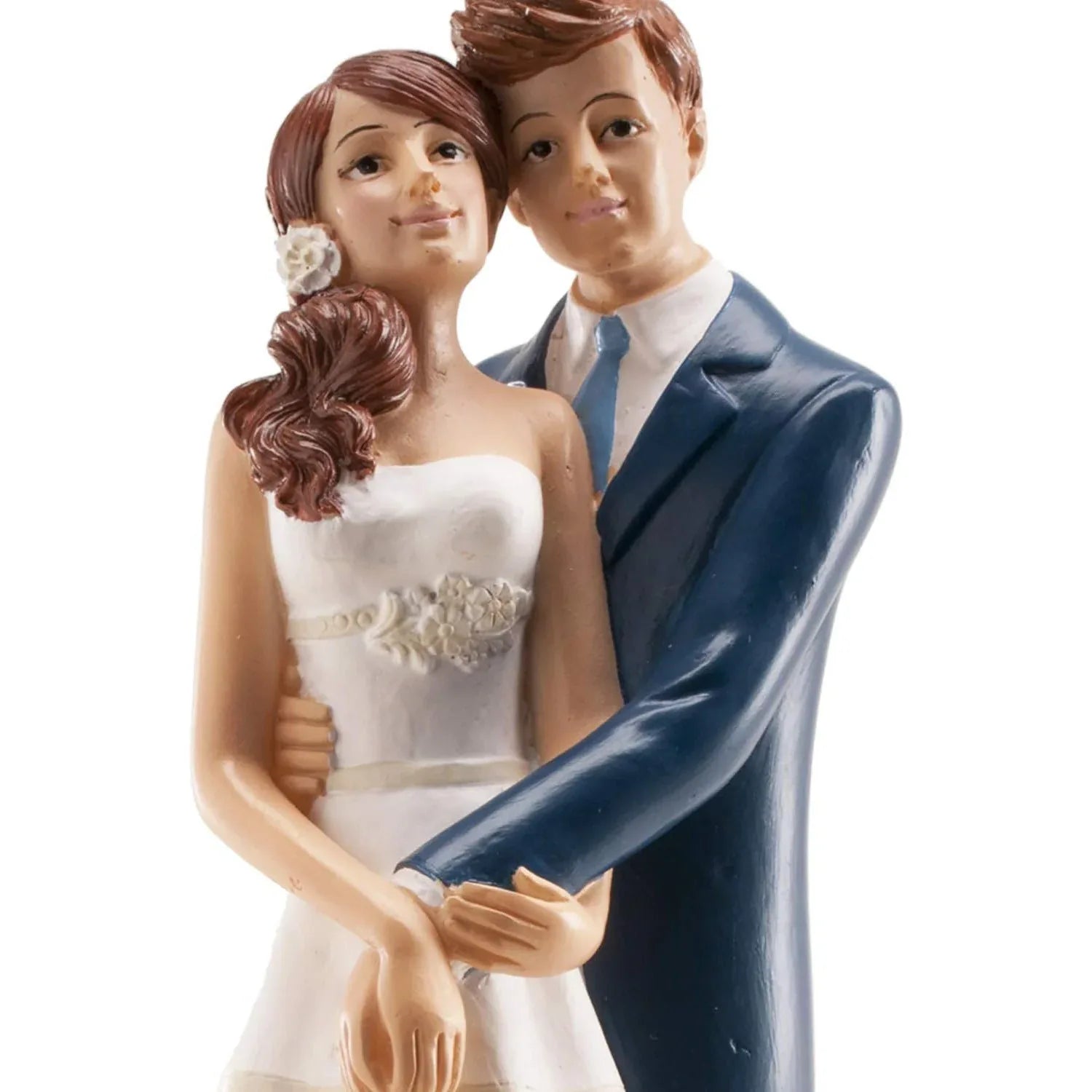 Dekora White Resin Wedding Cake Figure - 18cm Hugging Couple - Gomix Brands Outlet