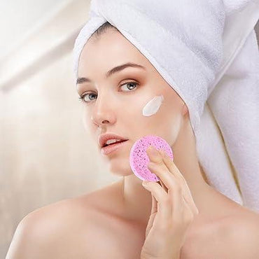 Fodlon Face Wash Sponge, Natural Cellulose Cleansing Sponge for Facial Spa Massage - Gomix Brands Outlet