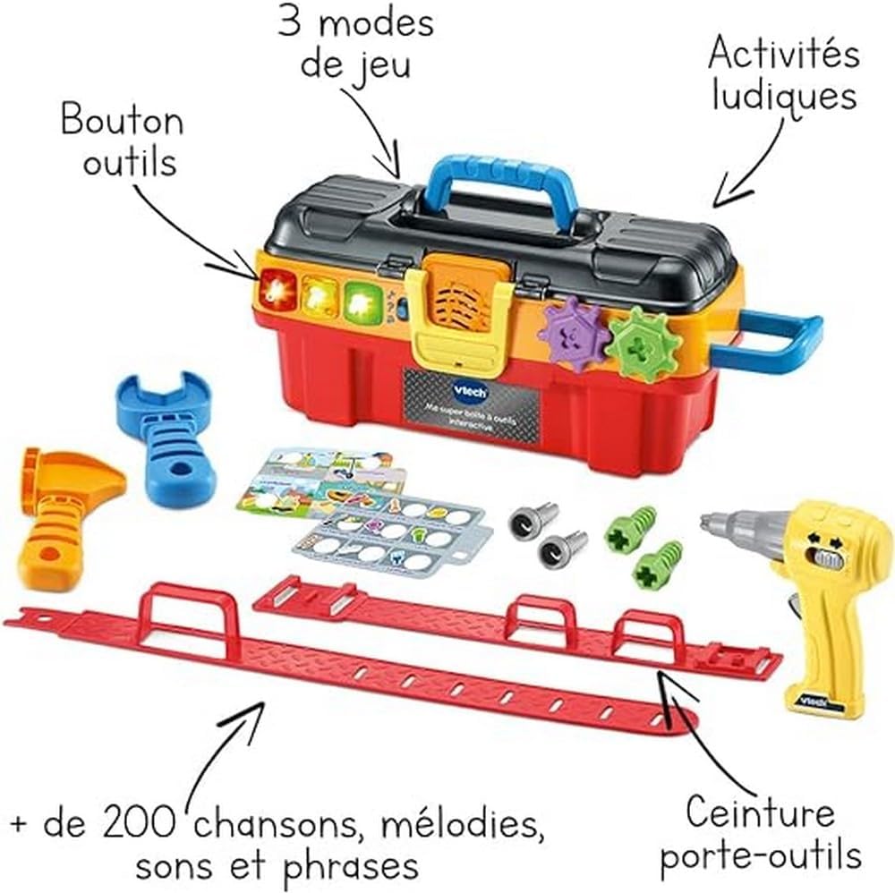 VTech Interactive Kids Tool Set with Belt, 11 Accessories