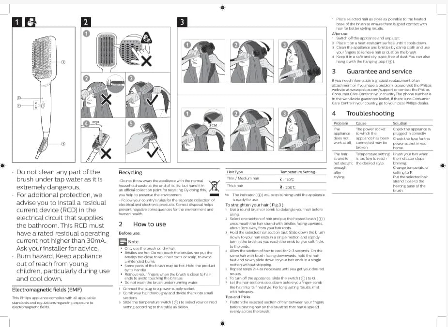 Philips StyleCare Essential Heated Straightening Brush BHH880/03 - Gomix Brands Outlet