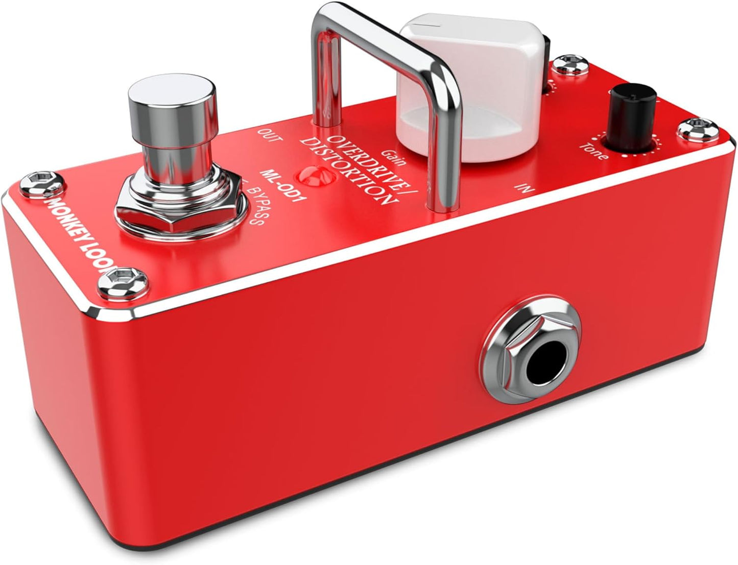 Monkey Loop ML-OD1 Compact Guitar Overdrive Pedal with True Bypass