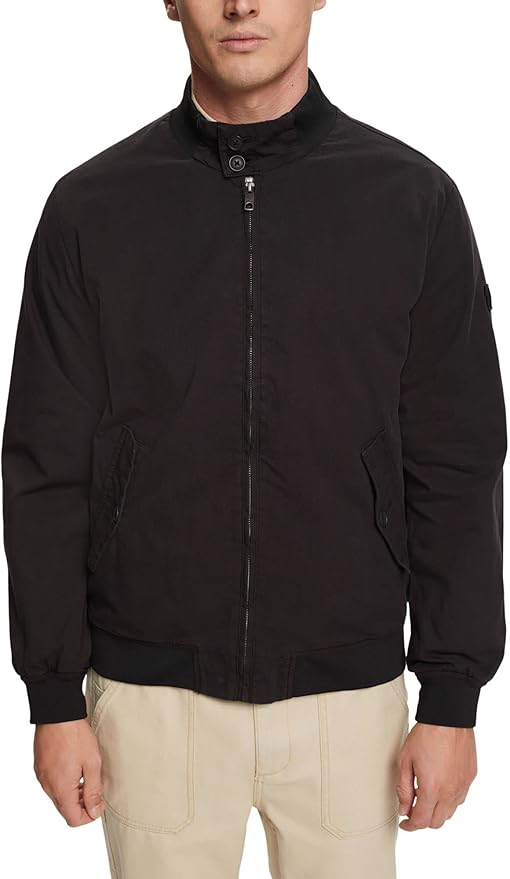 ESPRIT Men's Lightweight Casual Zip-Front Jacket in Classic Colors