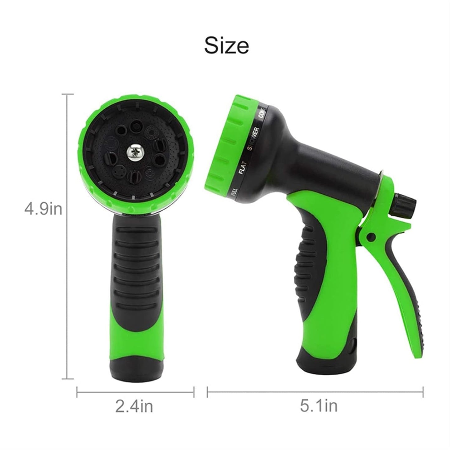 9-Pattern High-Pressure Garden Hose Nozzle for Car Washing and Watering