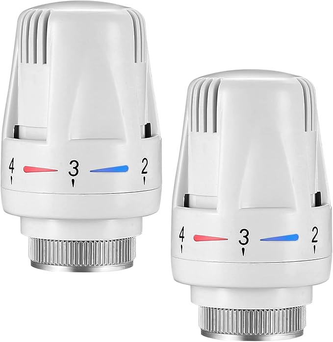 Thermostatic Radiator Head 3 Pack M30x1.5 Smart Valve Replacement for Home Heating