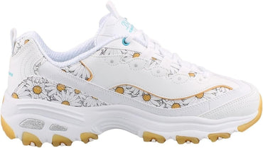Skechers D'Lites Daisy Dream Women's Floral Synthetic Leather Sneaker