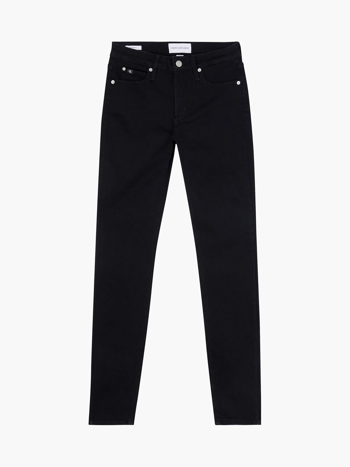 Calvin Klein Women's Mid-Rise Skinny Denim Jeans – Classic Black