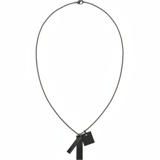 Calvin Klein Men's Architectural Stainless Steel Necklace Modern Bar Design - Gomix Brands Outlet