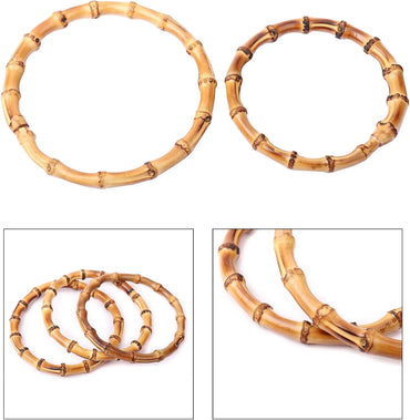 Handmade Slub-Alloy Flat Round Bag Handle Replacement for Women - Gomix Brands Outlet