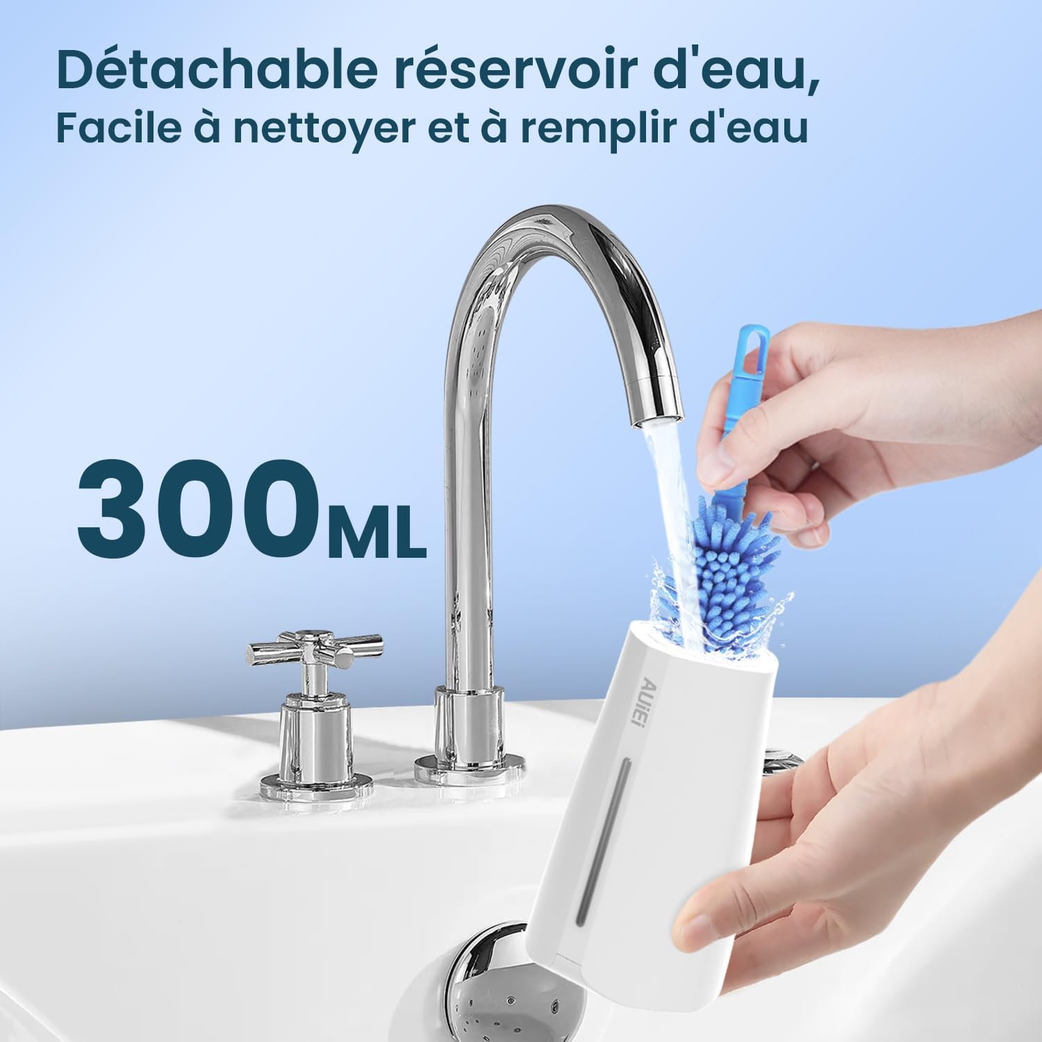 AUIEI Portable Water Flosser 5 Modes 300ml USB Charge