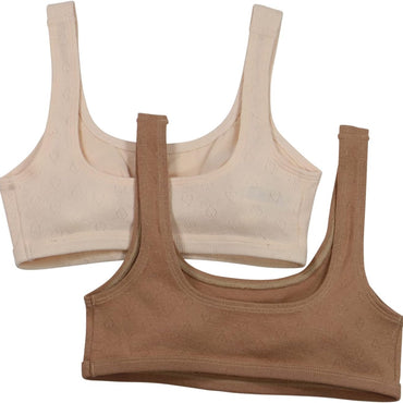 Hanes Girls Bralette Training Bra with ComfortFlex Fit, Golden Pearl